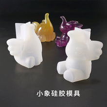 Load image into Gallery viewer, 3D Small Elephant Silicone Mold
