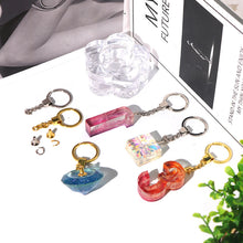 Load image into Gallery viewer, Silicone Gold and Silver Keychain
