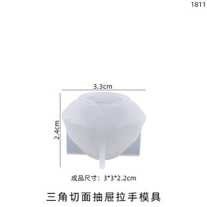 Cut Polygonal Drawer Handle Accessories Mold