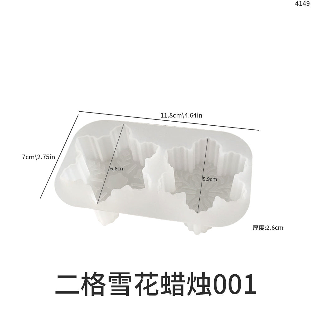 Snowflake Candle Silicone Mold