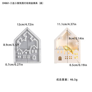 Luminous Hollow House Storage Box Silicone Mold