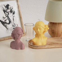 Load image into Gallery viewer, Rose Blindfolded Girl Candle Mold
