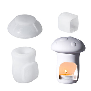 Hollow Mushroom Candlestick Storage Silicone Mold