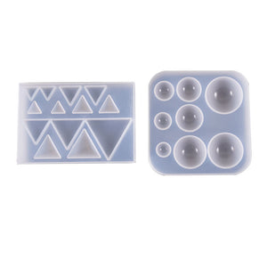 Irregular Patch Pendant Triangle Circular Silicone Mold