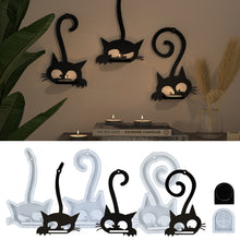 Load image into Gallery viewer, Three Kittens Wall Decoration Candle Holder Mold
