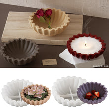 Load image into Gallery viewer, Wave Lace Round Storage Bowl Silicone Mold
