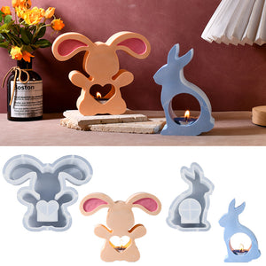 Easter Rabbit Candle Holder Silicone Mold