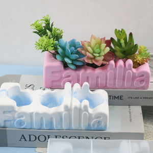 Hello and Familia Flower Pot Mold