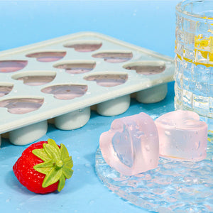 Love Round Grid Ice Block Mold