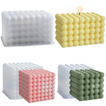 Load image into Gallery viewer, Rectangular Square Bead Ball Candle Mold
