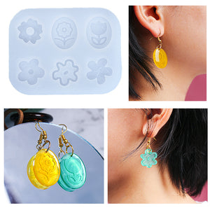 Flower Earrings Silicone Mold