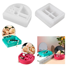 Load image into Gallery viewer, Square Round Storage Silicone Mold Jewelry Box Base with Lens
