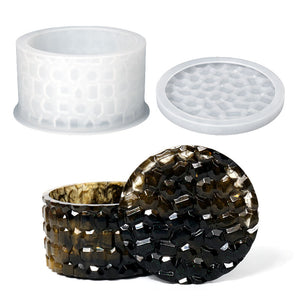 Round Diamond Stacked High Storage Box