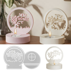 Tree Branch HOME Candlestick Silicone Mold