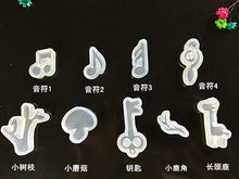 Load image into Gallery viewer, Animal Little Cat Music Notes Snowflake Dolphin Hippo Pendant Mold
