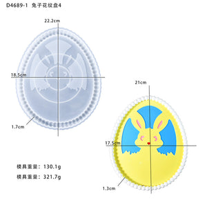 Easter Rabbit Pattern Silicone Mold