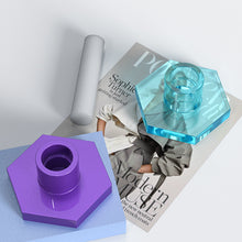 Load image into Gallery viewer, Hexagonal Candle Holder Silicone Mold
