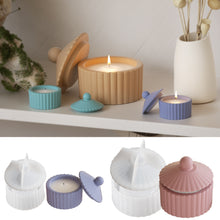 Load image into Gallery viewer, Striped Storage Box Candle Mold
