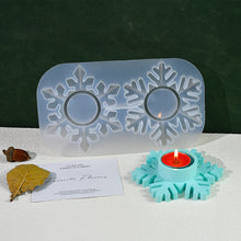Load image into Gallery viewer, Snowflake Candle Holder Mold
