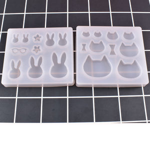 Pendant Rabbit Cat Earnail Patch Mold