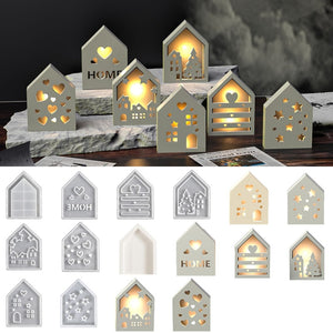 Luminous Hollow House Storage Box Silicone Mold