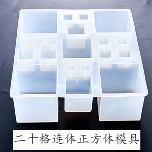 Twenty Grid Connected Cube Mold