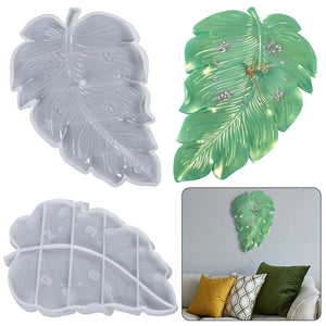 Big Tree Leaf Clock Plate Silicone Mold