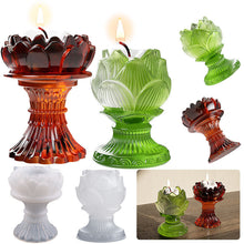 Load image into Gallery viewer, Lotus Candle Holder Mold
