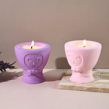 Load image into Gallery viewer, Butterfly Knot Face Candle Holder Mold
