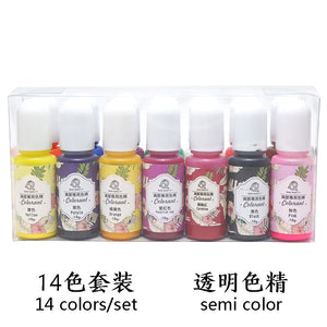 14 Colors Oily Transparent Pigment