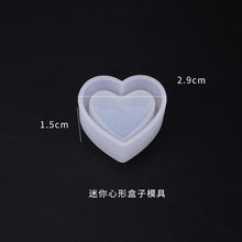 Load image into Gallery viewer, Heart shaped Box Hollow Pendant Bookmark Mold
