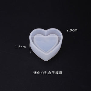 Heart shaped Box Hollow Pendant Bookmark Mold