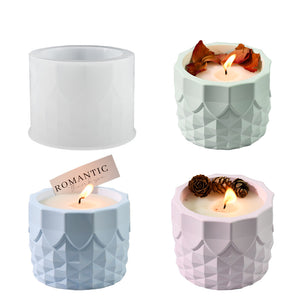 Lace Cut Cylindrical Pen Holder Silicone Mold