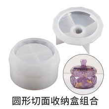 Load image into Gallery viewer, Cut Circular Storage Box Silicone Mold
