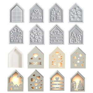 Luminous Hollow House Storage Box Silicone Mold