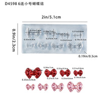 Load image into Gallery viewer, Bow Hair Clip Resin Accessories Silicone Mold
