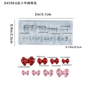 Bow Hair Clip Resin Accessories Silicone Mold