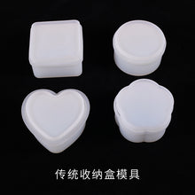 Load image into Gallery viewer, Peach Heart Round Square Storage Box Mold
