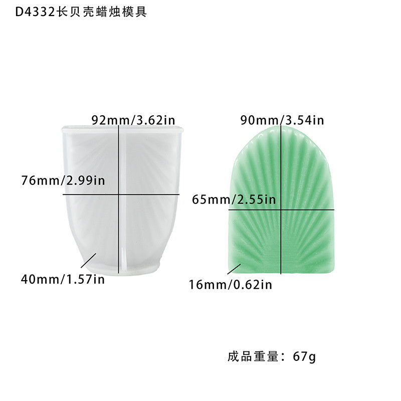 Fan-shaped Shell Candle Mold