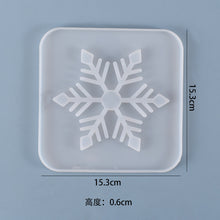 Load image into Gallery viewer, Hollow out Snowflake Coaster Silicone Mold
