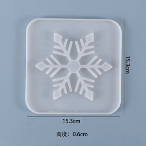 Hollow out Snowflake Coaster Silicone Mold