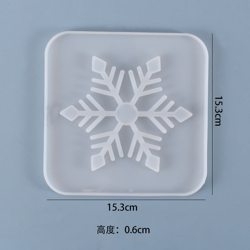 Hollow out Snowflake Coaster Silicone Mold