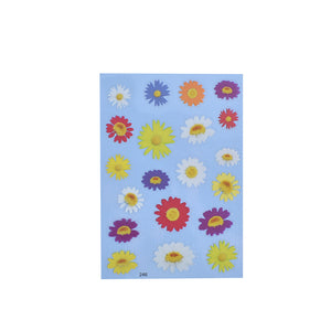 Multiple Flower Stickers Material