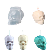 Load image into Gallery viewer, 3D Skull Candle Mold
