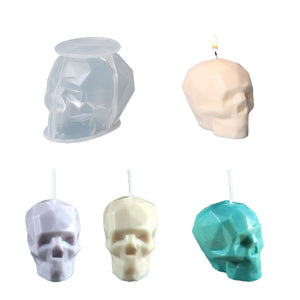 3D Skull Candle Mold