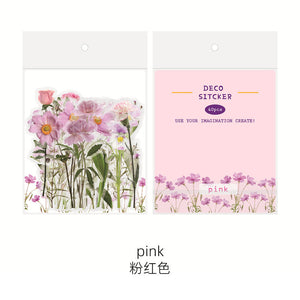 Transparent Flower Stickers