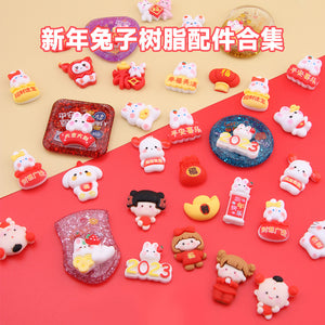 Blessing Resin Rabbit Year Accessories