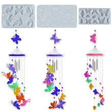 Load image into Gallery viewer, Butterfly Wind Chime Silicone Mold
