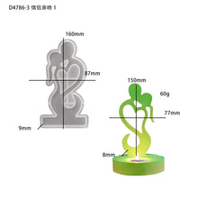 Load image into Gallery viewer, Valentine&#39;s Day Couple Kissing Candle Holder Mold
