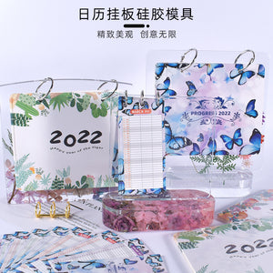 2022-2023 Calendar Hanging Board Notebook Album Silicone Mold